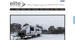 Desktop Screenshot of elitecaravans.com.au